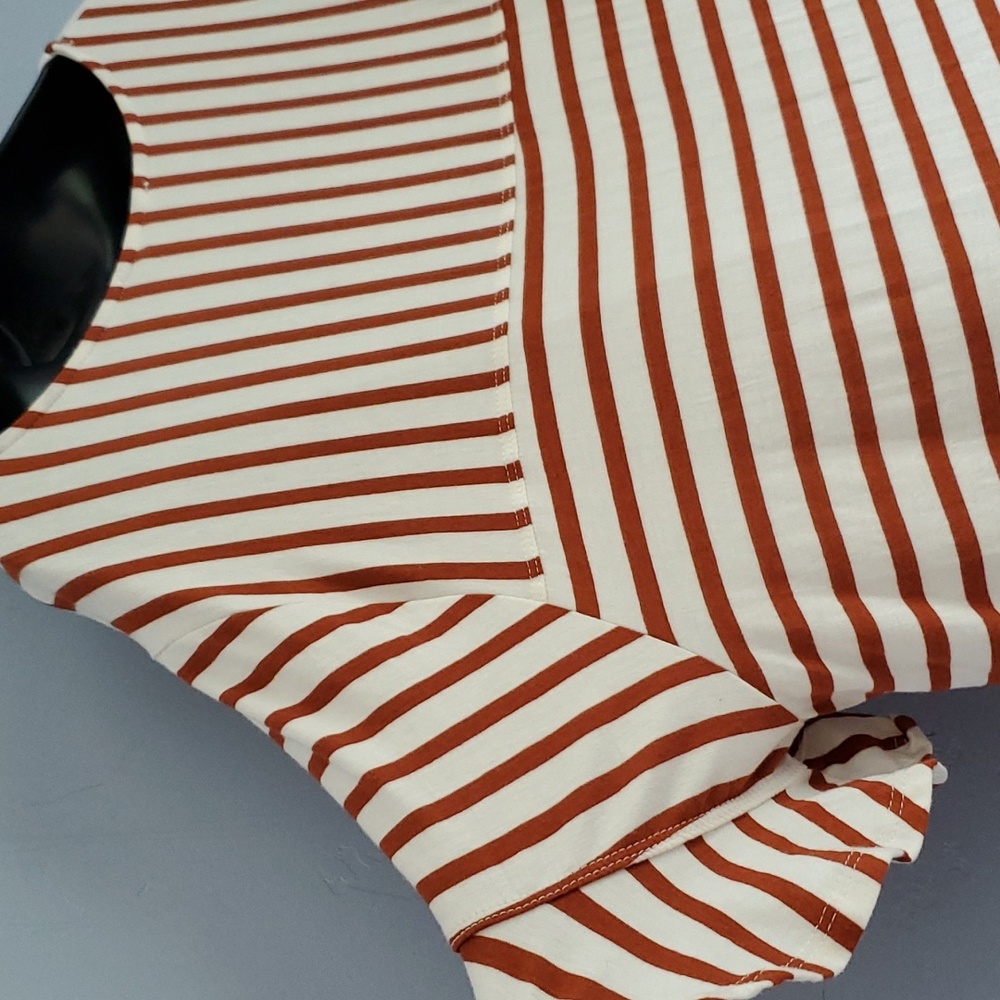 Set of 2 Green Envelope Rayon Striped Tops - Picture 7 of 14